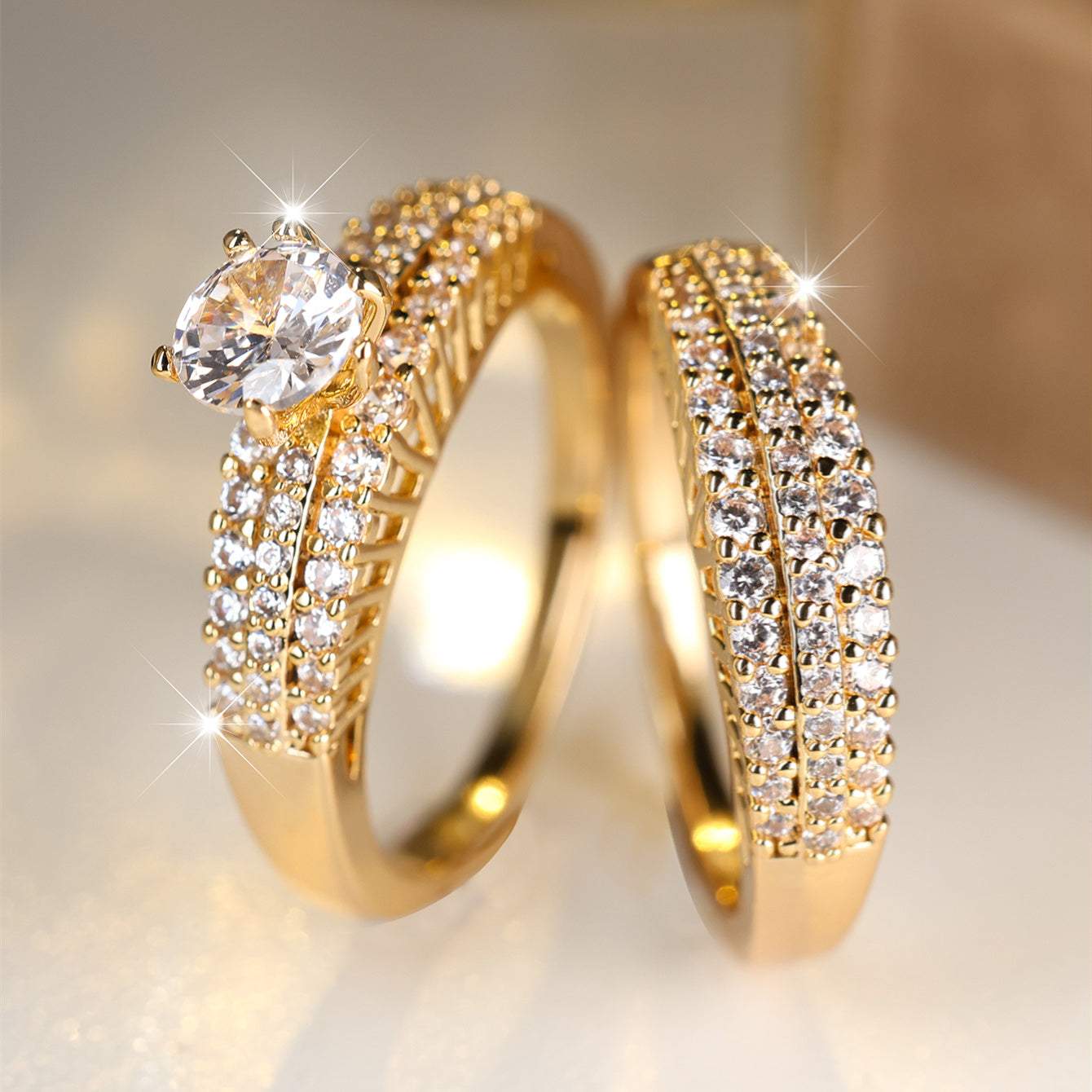 Zirconia Rings Bridal Sets