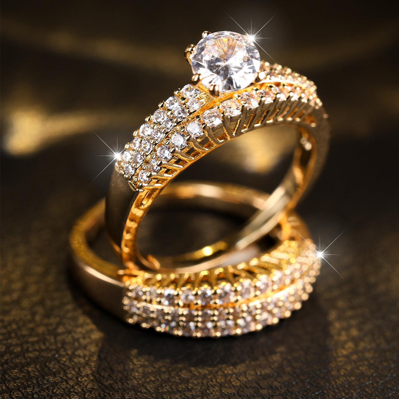 Zirconia Rings Bridal Sets