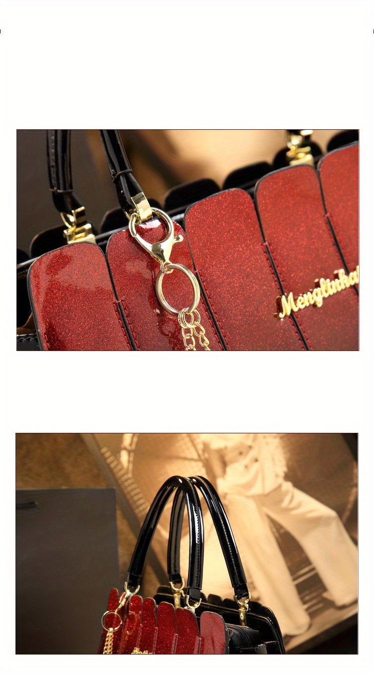 Elegant Vintage Top Handle Luxe PU Leather handcrafted