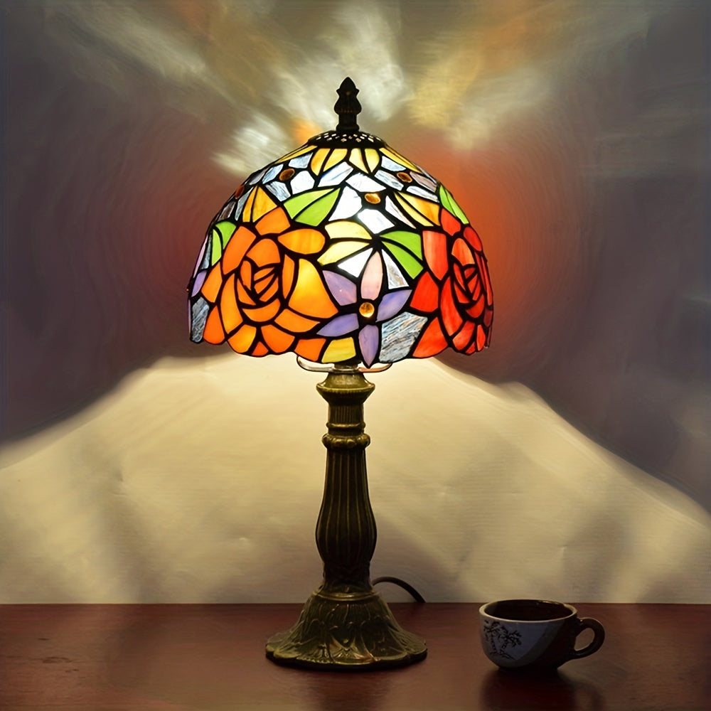 Luxury Art Flower Handcrafted Table lamp