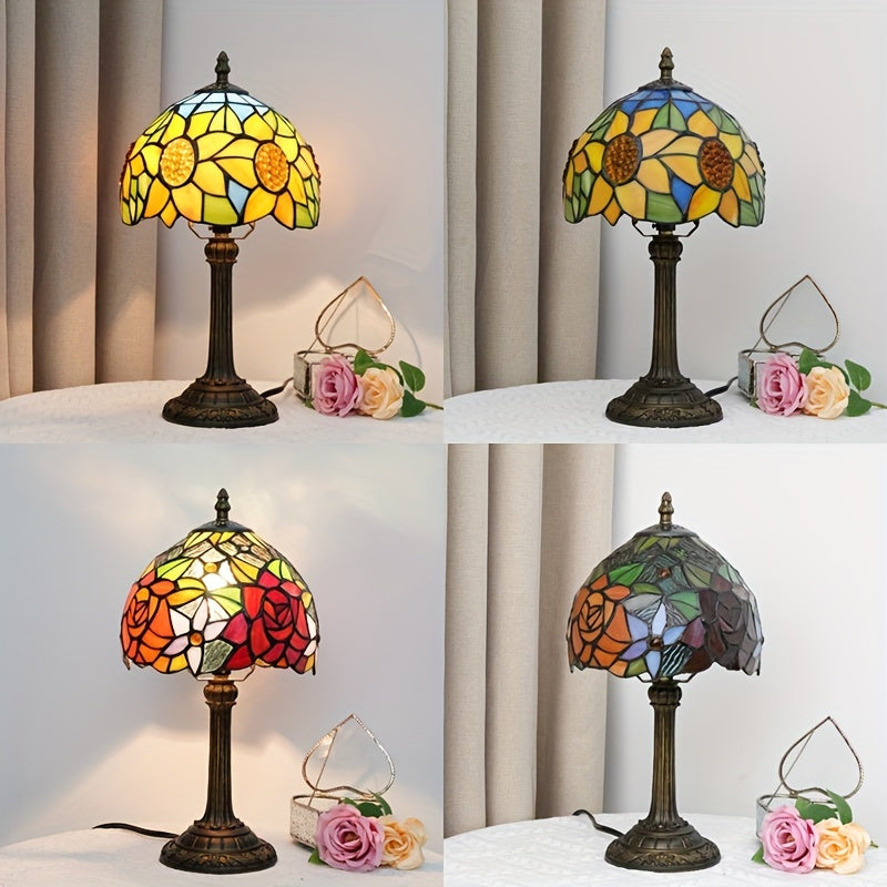 Luxury Art Flower Handcrafted Table lamp