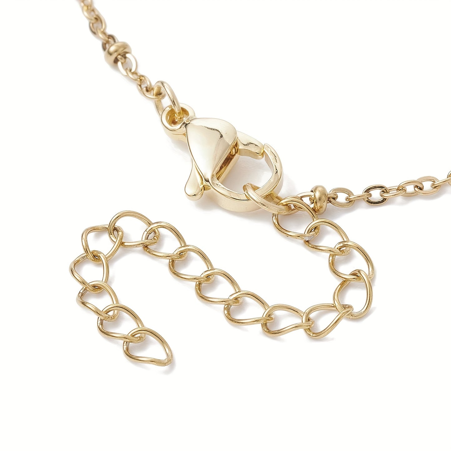 5pcs Luxe Boho Chic Crystal Chain Bracelet Set