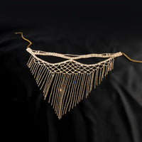 Premium Luxury Jewelry Rhinestone Tassel Face Mask Chain