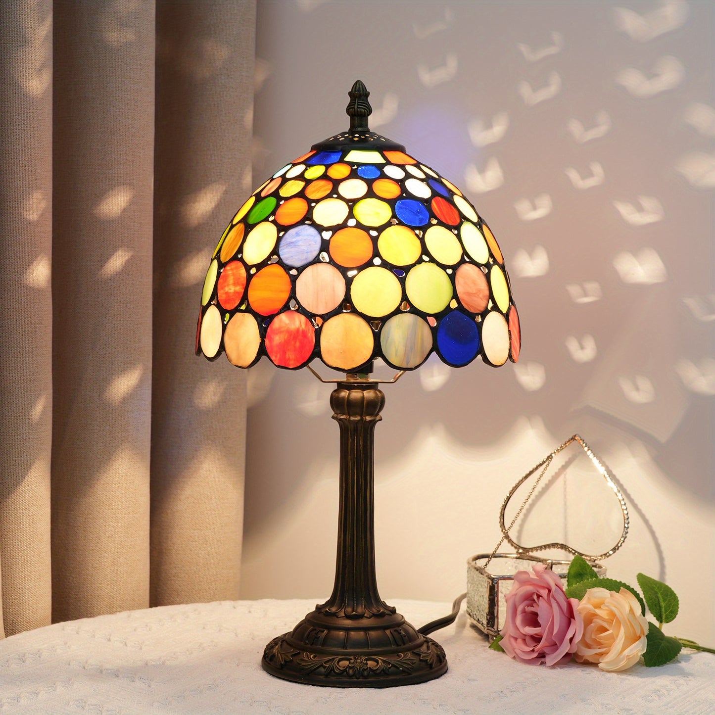 Luxury Art Flower Handcrafted Table lamp
