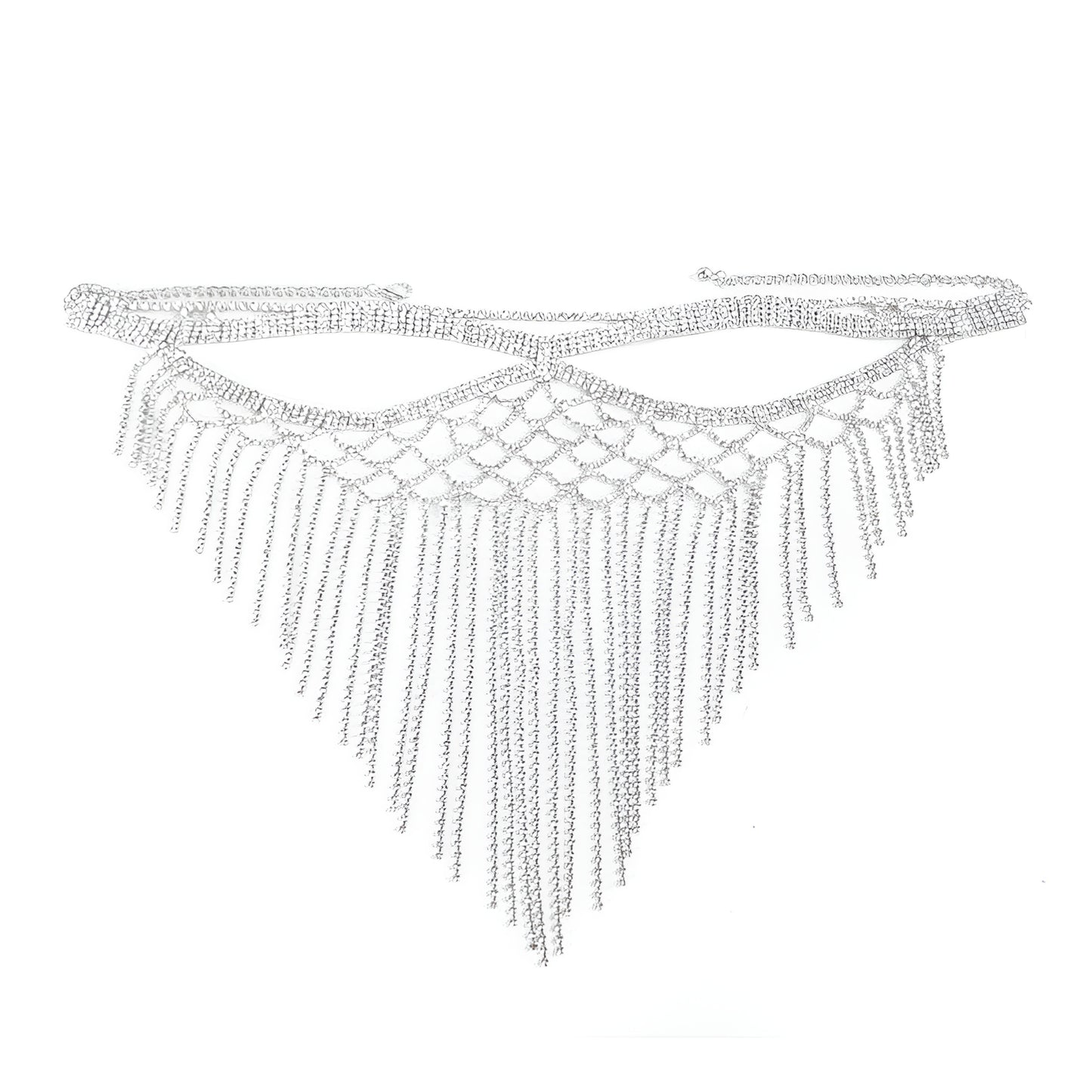 Premium Luxury Jewelry Rhinestone Tassel Face Mask Chain