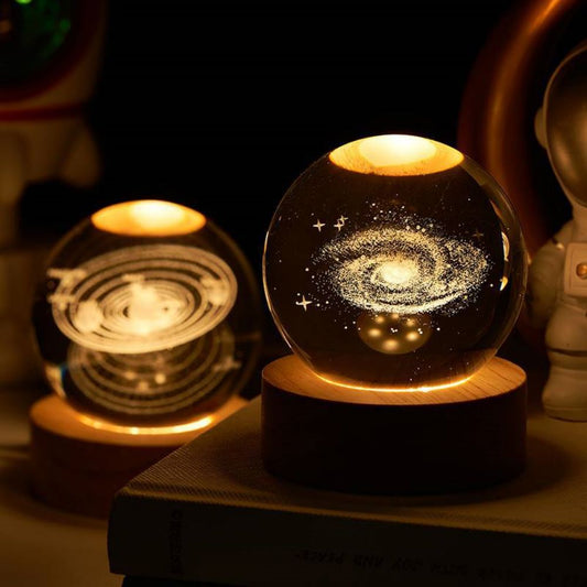Unique Crystal Ball Universe  Table Lamp
