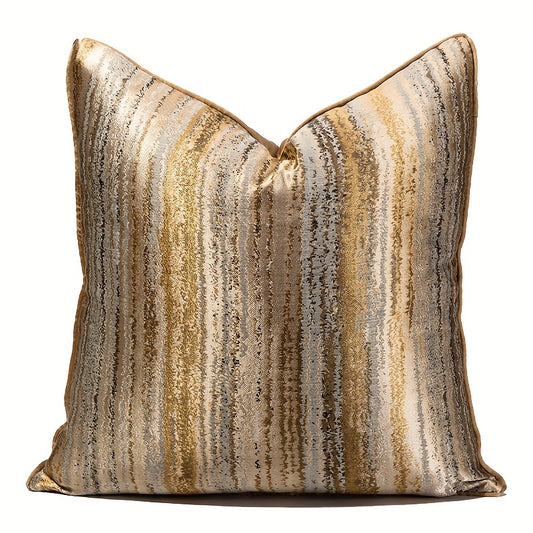 Luxury Multicolor Geometric Stripe Throw Pillow Cove