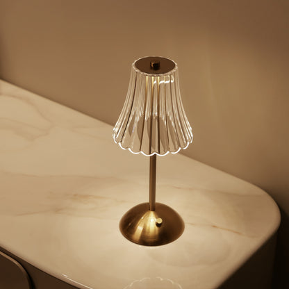 Tri-Tone Luxe Hotel Crystal Table Lamp