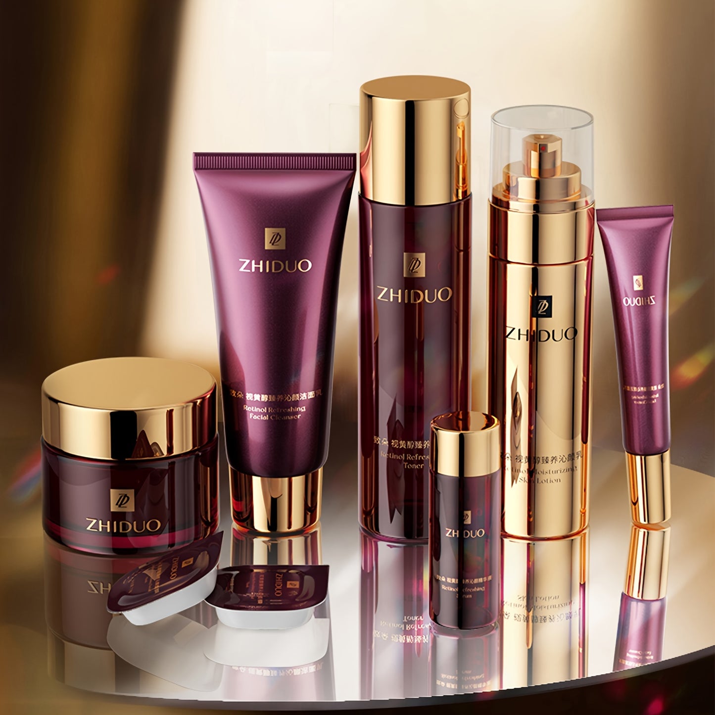 Luxe Korean skincare set with 13pcs of retinol to gently care for the skin