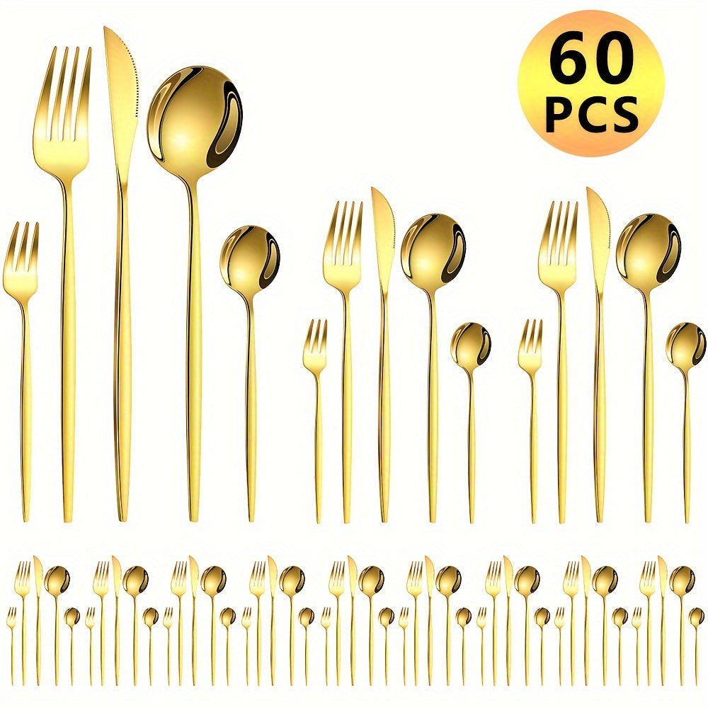 luxe Portuguese Main Five-Piece 60pcs Stainless Steel