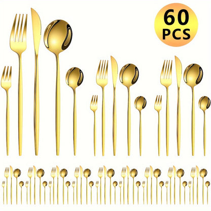 luxe Portuguese Main Five-Piece 60pcs Stainless Steel
