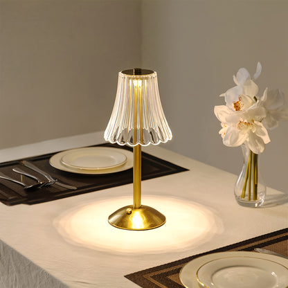 Tri-Tone Luxe Hotel Crystal Table Lamp