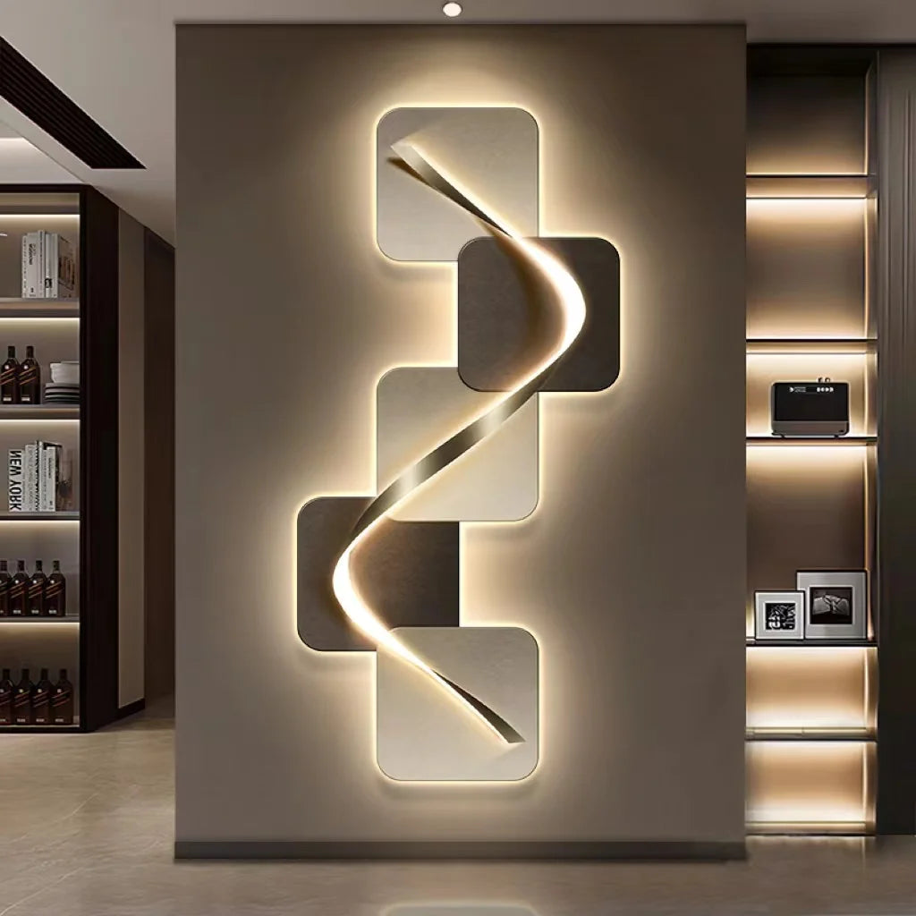 luxury Italian entrance hall decoration painting LED