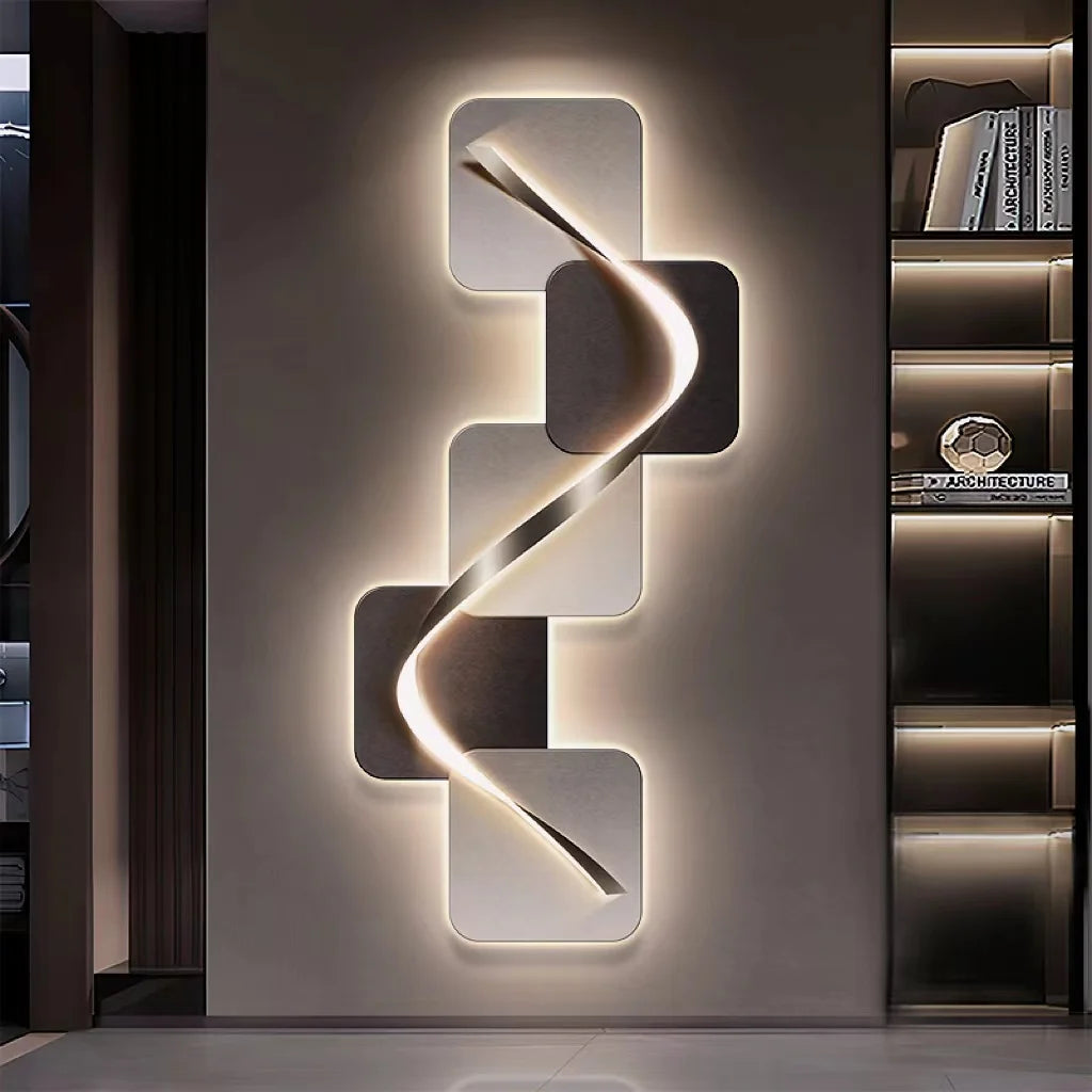 luxury Italian entrance hall decoration painting LED