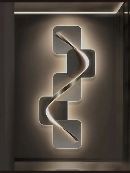 luxury Italian entrance hall decoration painting LED
