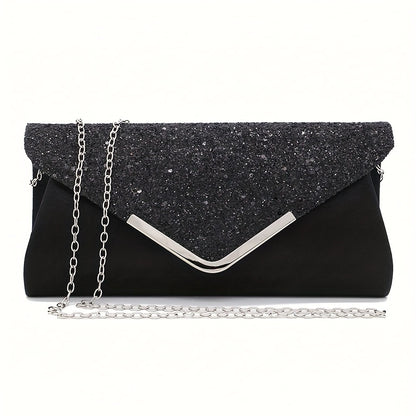 Elegant Set: Luxe Rhinestone Earrings, Necklace & Bracelet - Black, Shoulder Bag,