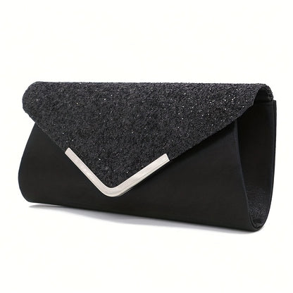 Elegant Set: Luxe Rhinestone Earrings, Necklace & Bracelet - Black, Shoulder Bag,