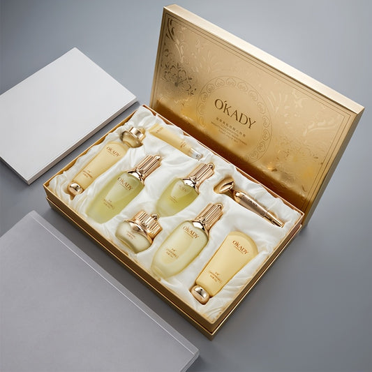 LUXE GOLD CHAMPAGNE OKADY Ginseng Skincare Set 9pc
