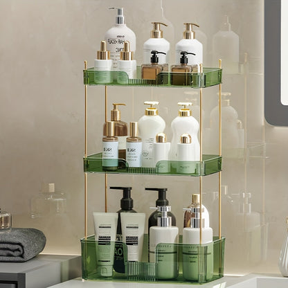 3-Tier Clear Bathroom/cosmetica Countertop Organizer