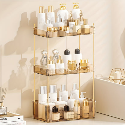 3-Tier Clear Bathroom/cosmetica Countertop Organizer