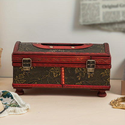 Arabic Solid Wood Tissue Box