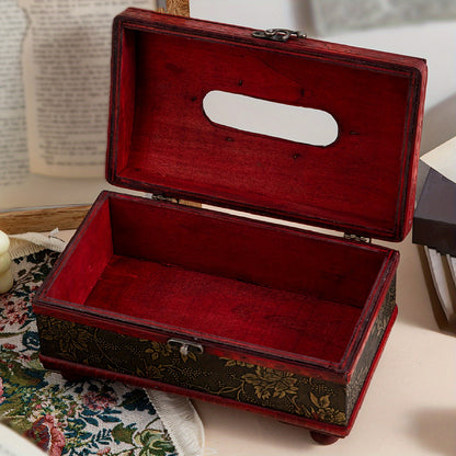 Arabic Solid Wood Tissue Box