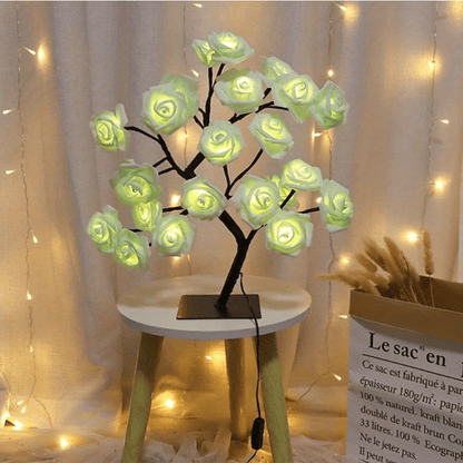 Rose Flower Table Lamps - Romantic Fairy Lights with 24 LEDs