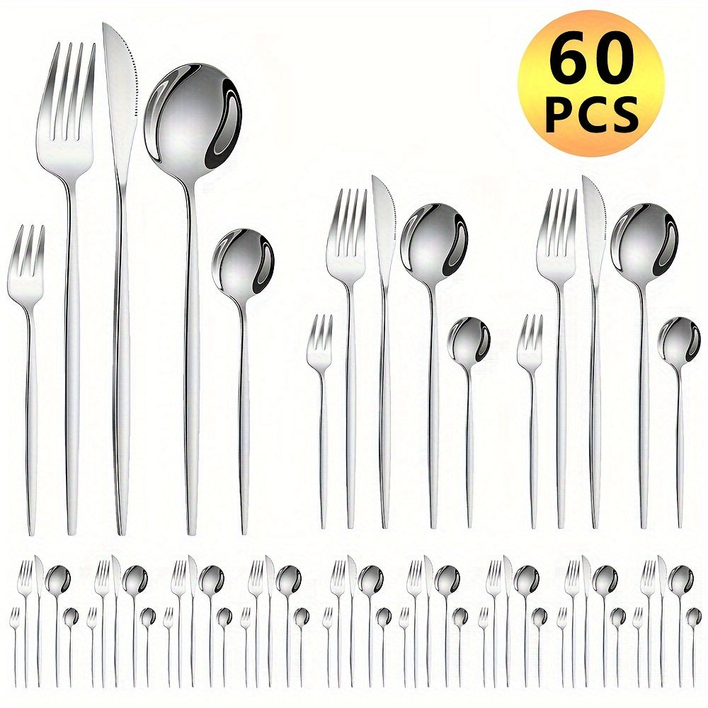 luxe Portuguese Main Five-Piece 60pcs Stainless Steel