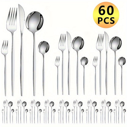 luxe Portuguese Main Five-Piece 60pcs Stainless Steel